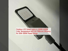 야외 LED 스트리트 라이트 3000K-6000K 색상 온도와 130-190lm/w 효율성 30W-300W 전력 범위