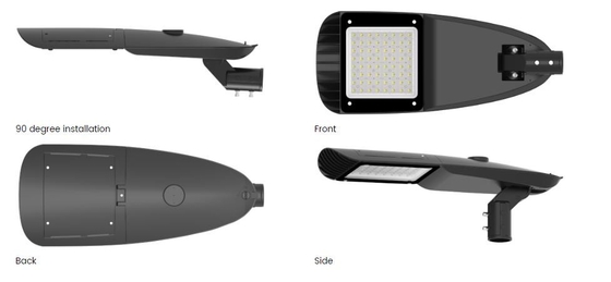 SMD 다이 캐스트 알루미늄 IP66 방수 야외 LED 가로등 140lm/W Ik08 60W
