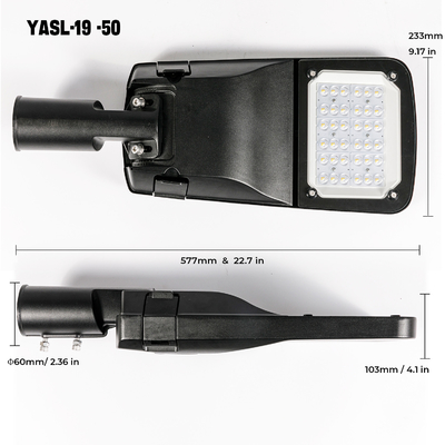 Ip66은 야외 주도하는 가로등 고속도로 가로 50w 100w 150w 200w를 방수 처리합니다