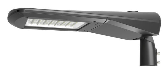 Dimmable 120lm/W 3000k Ra80 IK08 다이 가스팅 알루미늄 LED 스트리트 라이트 IP66 주요 도로에 대한 검은 색